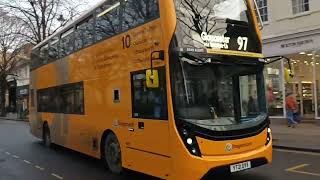 15365 working the 12:20 97 to Gloucester seen leaving Cheltenham prom 16/01/22