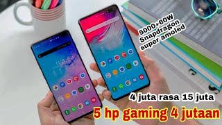 5 rekomendasi hp gaming 4 jutaan, dengan spesifikasi gahar seperti flagship