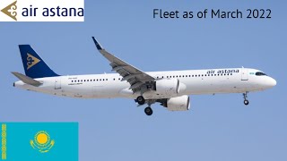 Air Astana Fleet as of March 2022