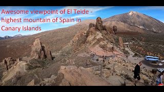 Tenerife Scenic Drive to Mt Teide, highest peak in Canary Islands. Santa Cruz Cruise port overview