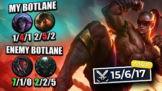 How to carry an INTING BOT LANE as Lee Sin *TIPS AND TRICKS*