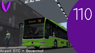 (OMSI 2) | SMRT | Mercedes Benz Citaro GDH | Airport GTC -  Baurenhof | Service 110