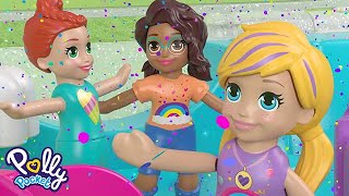 Polly Pocket | Rainbow-tastic Glitter Race | Tiny Fun in the Sun Compilation