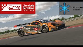 iRacing, weekly practice race gt3 at Catalunya in the McLaren 720s gt3.