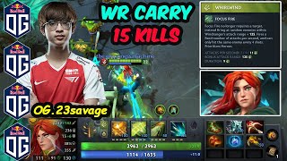 OG.23savage [Windranger] Road to 15K MMR Server EU  Feat @Gorgc vs Noone Dota 2