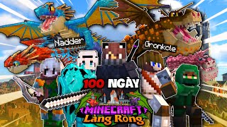 100 NGÀY TRỞ THÀNH BẬC THẦY RỒNG TRONG MINECRAFT LÀNG RỒNG - XÂY DỰNG ĐẾ CHẾ MỚI!