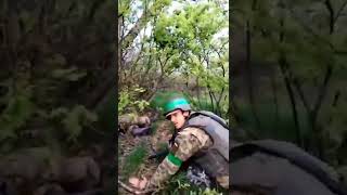 A group of the Armed Forces of Ukraine at the frontline near Kharkov #Shorts