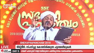 Sneha Prapancham 2k18 - Day 4 | Dr. Farooq Naeemi Kollam