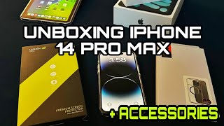 IPHONE14 PRO MAX UNBOXING + ACCESSORIES | BLACK IPHONE14 PRO MAX | NO COPYRIGHT MUSIC | MINDANAO PH