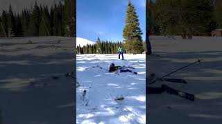 Bad Ski crash at Breckinridge ski resort