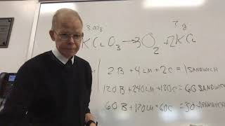 Stoichiometry calculation for KCLO3