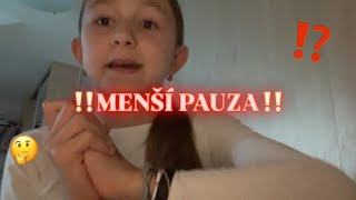 ‼️‼️MENŠÍ PAUZA‼️‼️+ proč jsem si smazala starší videa??