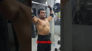 55 kg weighted shoulder press workout 💪💪🔥🔥#video#motivation Plz subscribe 🙏