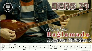 Sıfırdan Kısa Sap Bağlama Dersleri #029 Birinci Aşama Türküler 6