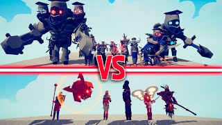 SCRAPPED UNITS Team vs POSESSED ARMOUR UNITS Team | TABS - Totally Accurate Battle Simulator