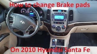 How to change brake pads on 2010 Hyundai Santa Fe