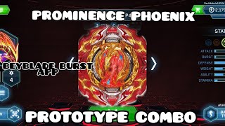 PROMINENCE PHOENIX PROTOTYPE COMBO (BEYBLADE BURST APP)