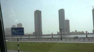 UAE view from the window of the bus