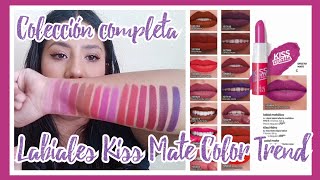 Labiales Kiss Mate Color Trend Colección completa 15 Tonos 💕💄