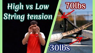 High vs Low tension - Alex Tennis