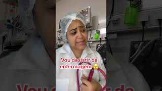 Vou desistir da enfermagem 🤣