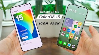 realme UI 6.0 Icon vs realme UI 5.0 Icon Full Comparison | ColorOS 15 Latest Icon Pack  🔥