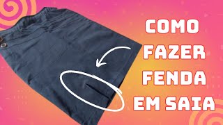 Aprenda a fazer fenda em saia de forma rápida e profissional