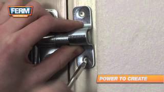 How to attach a door latch