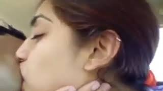 Kiss in public place  with Girlfriend