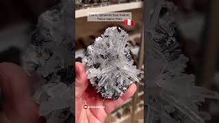 😲Quartz, Sphalerite from Huaron, Pasco region, Peru #shorts #rock #minerals #crystals #gems