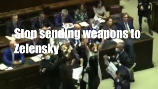 Stop sending weapons to Zelensky