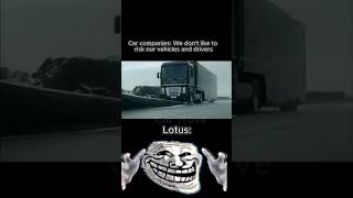 Super Fast Lotus against Renault Truck #fastandfurious #trucks #automobile #racecar #f1shorts