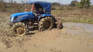 New Holland 4710 -4wd Excell🚜 // खेतों में जुताइ परफरमंस // Tracter videos