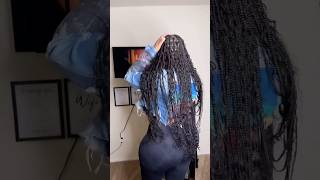 POV: your client wanted butt length braids #shortsfeed #knotlessbraids #knotless #short #reels