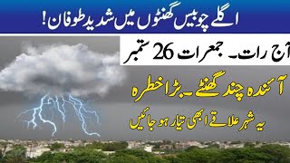 Weather for next 3 days| Nonstop Rains hailstorm and extreme winds expected| Pakistan Weather Report