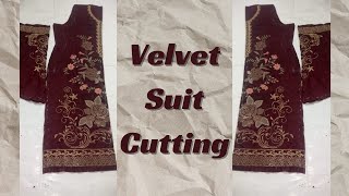 velvet suit cutting | velvet kameez | velvet suit cutting tips and tricks #velvetshirt