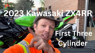 First Three Cylinder 2023 Kawasaki ZX4RR - Yup 👍We Have A Dead ☠️ Cylinder Broken RIP 🪦 Motorcycle