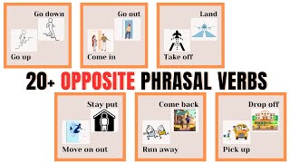 24 Common opposite Phrasal Verbs | Opposite Phrasal verbs for everyday life