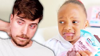 Девушка съела СЛИШКОМ МНОГО ШОКОЛАДА MrBeast и пожалела об этом СЕМЬЯ ЗВЕРЯ