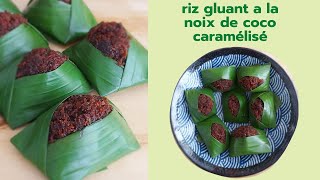 Riz gluant à la noix de coco caramélisé.