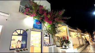 🇬🇷❤️🇬🇷❤️ САНТОРИНИ Кальдера ночью - Прогулка по ночному городу - Греция - Santorini Caldera at Night