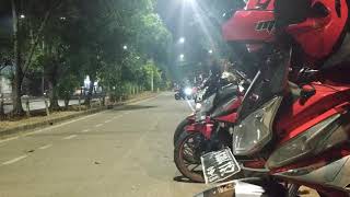 (Honda CS1) Red Demon Singgah Di BKT Cipinang Jakarta Timur, Budidallton Test ride