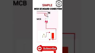 simple MCB se board conection #ROSHILEXPERIMENT