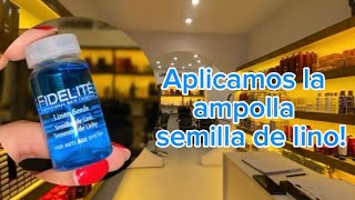 Paso a paso de cómo aplicar la ampolla de semilla de lino #sitioproductoscapilar #nutricioncapilar