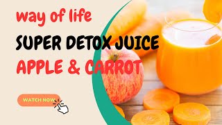 APPLE AND CARROT DETOX JUICE #juice #detox #healthylifestyle #apple #carrot #vlog #satisfying