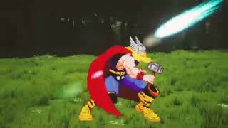 Thor VS Vegeta Status Green Screen