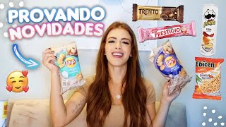 PROVANDO NOVIDADES DO MERCADO | CHOCOLATES, SALGADINHOS, DOCES E BEBIDAS