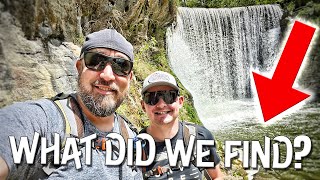 Creek fishing a dangerous waterfall gorge in Ohio!