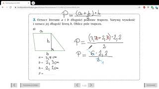 Pole trapezu - część 3, klasa 5