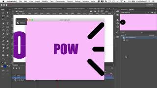 Adobe Animate Burst Lines Text Effect